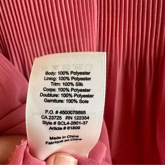 Aritzia Wilfred Talence Off-the-Shoulder Pink Blouse Size Small - Picture 8 of 8